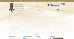 Desktop Screenshot of heartlandcommunityfoundation.org